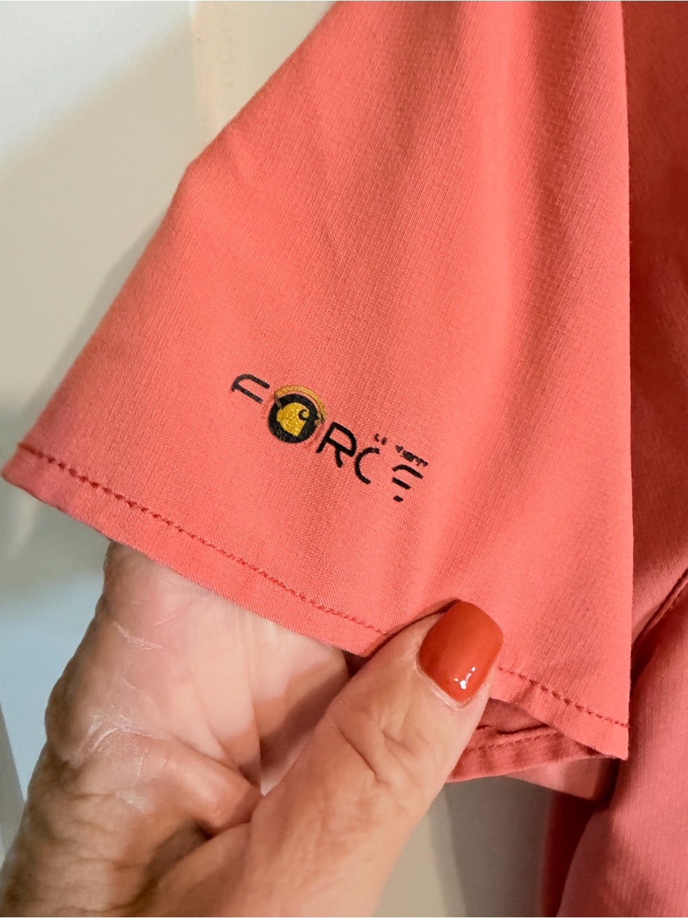 Carhartt Coral Pink Scrub Set with Teal Accents - Picture 5 of 12